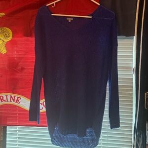 NWOT Charlotte Russe Blue Sweater.  Size M